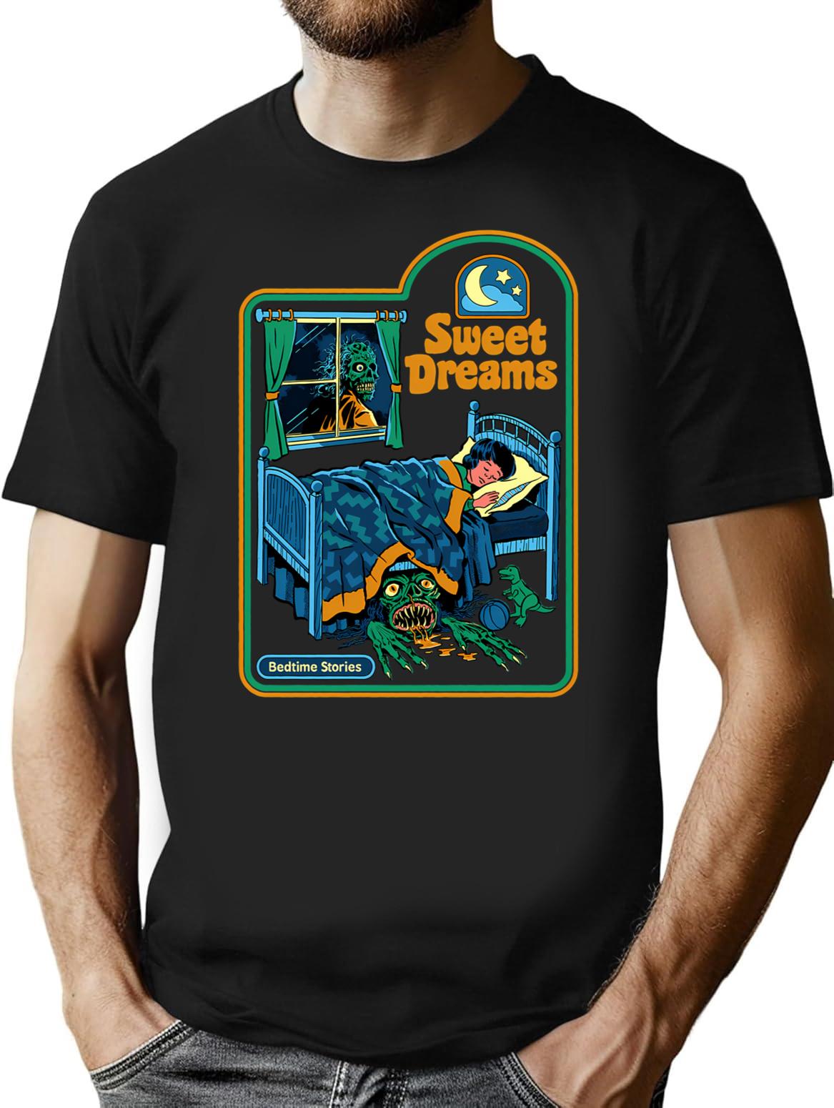 Sweet Dreams T-Shirt for Men & Women, T-Shirts Graphic Tee - Black