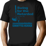 Swing for The Retarded June 6th 1982 Committee Premium Heavyweight Cotton T-Shirt - Black