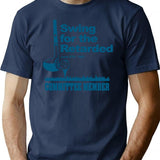 Swing for The Retarded June 6th 1982 Committee Premium Heavyweight Cotton T-Shirt - Navy