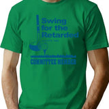 Swing for The Retarded June 6th 1982 Committee Premium Heavyweight Cotton T-Shirt - Green