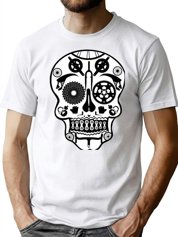 Symmetry Skull T-Shirt for Men & Women, T-Shirts Graphic Tee - White