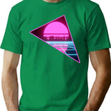 Synthwave Dreams T-Shirt for Men & Women, T-Shirts Graphic Tee - Green