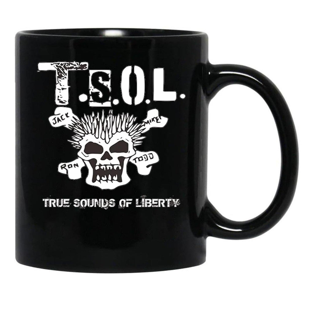 TSOL American Punk Essential Black Coffee Mug, Gift Coffee Mug - Black