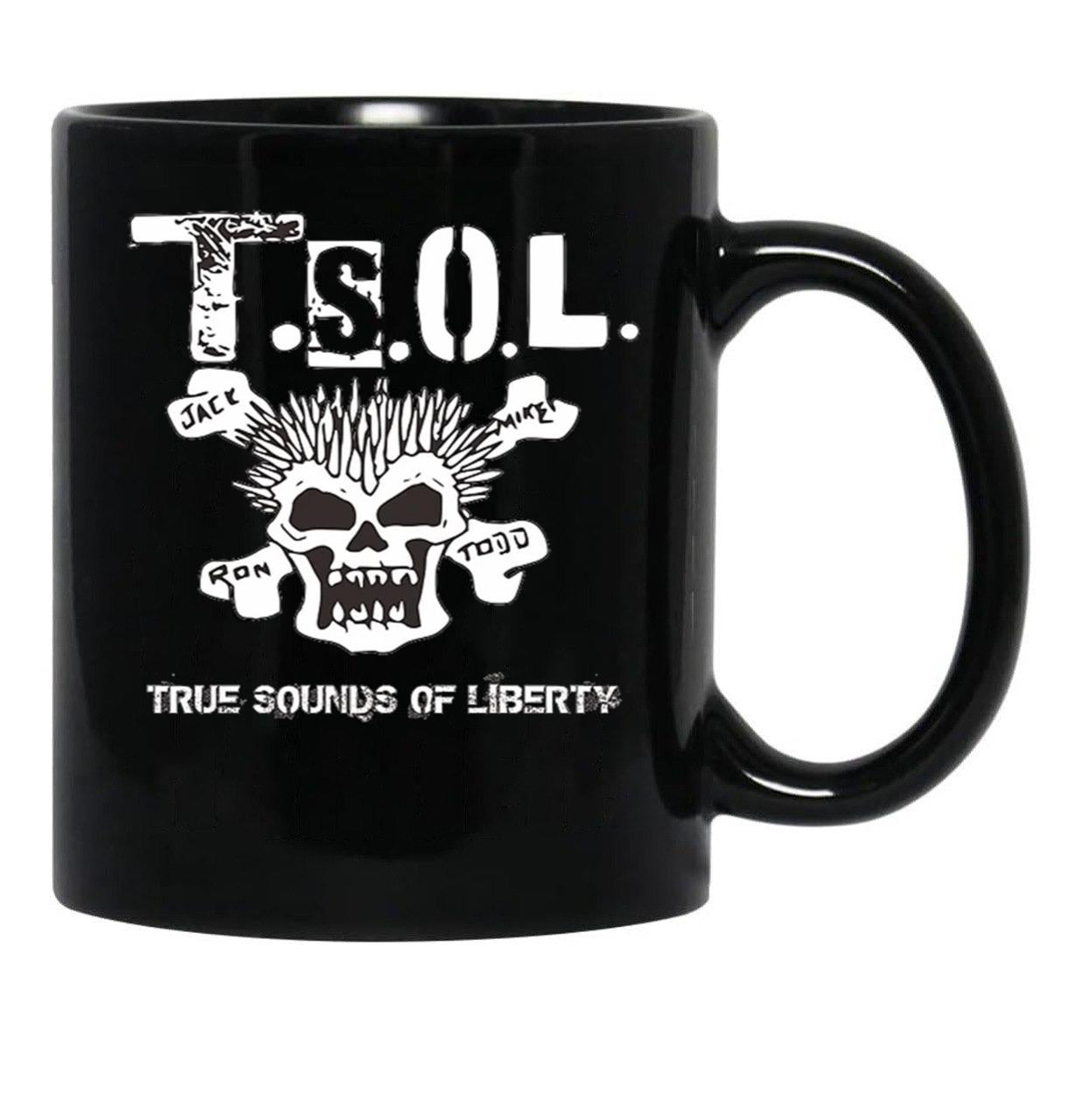 TSOL American Punk Essential Black Coffee Mug, Gift Coffee Mug - Black