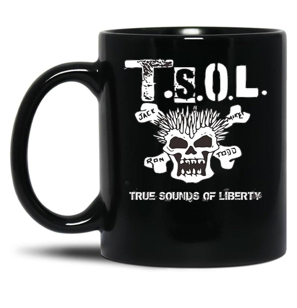 TSOL American Punk Essential Black Coffee Mug, Gift Coffee Mug