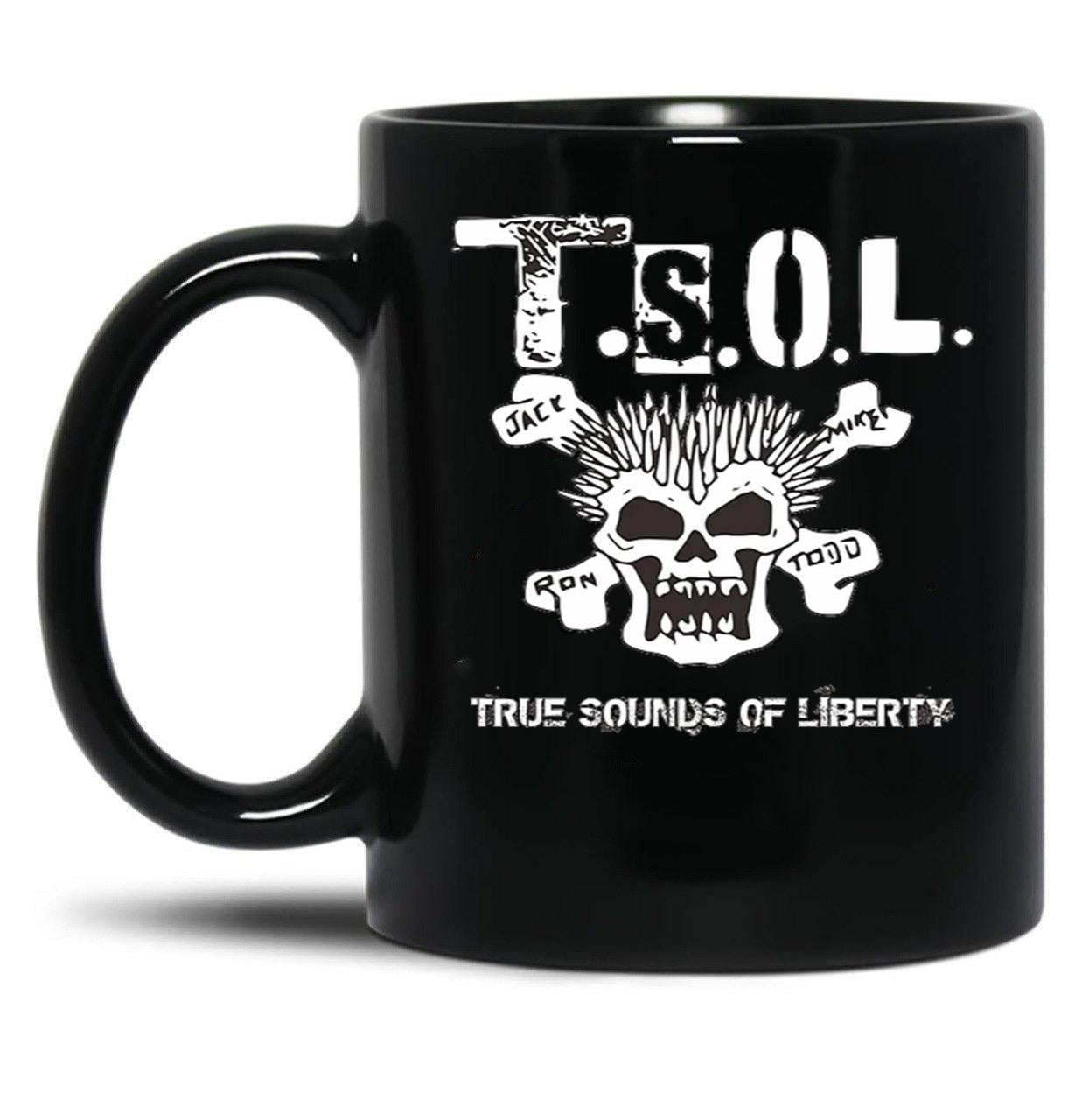 TSOL American Punk Essential Black Coffee Mug, Gift Coffee Mug