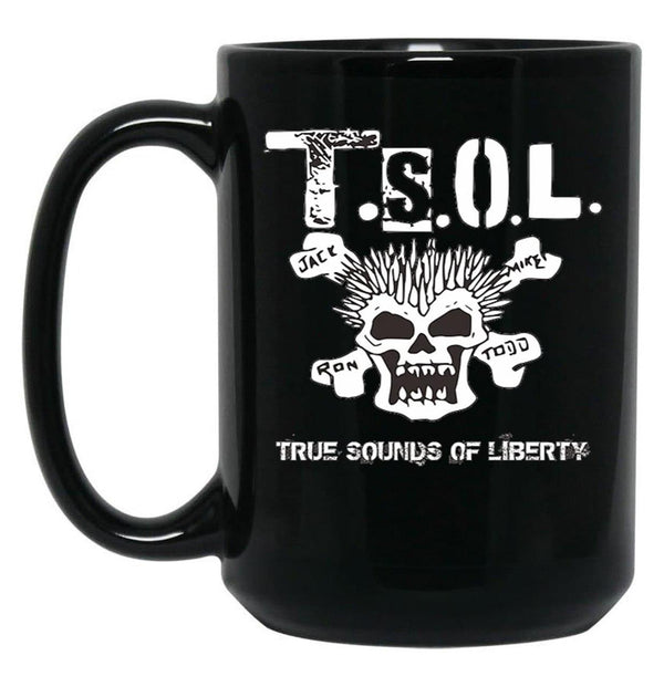 TSOL American Punk Essential Black Coffee Mug, Gift Coffee Mug - Black