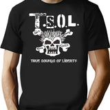TSOL American Punk Essential Premium Heavyweight Cotton T-Shirt - Black