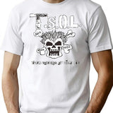 TSOL American Punk Essential Premium Heavyweight Cotton T-Shirt - White