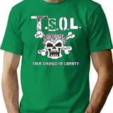 TSOL American Punk Essential Premium Heavyweight Cotton T-Shirt - Green