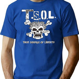TSOL American Punk Essential Premium Heavyweight Cotton T-Shirt - Blue