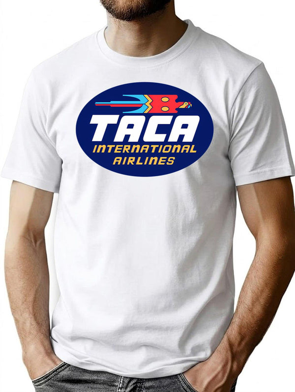 Taca Airlines Logo (1966-1998) T-Shirt for Men & Women, T-Shirts Graphic Tee - White