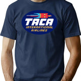 Taca Airlines Logo (1966-1998) T-Shirt for Men & Women, T-Shirts Graphic Tee - Navy