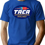 Taca Airlines Logo (1966-1998) T-Shirt for Men & Women, T-Shirts Graphic Tee - Blue