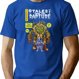 Tales From The Rapture Vintage Comic Parody T-Shirt for Men & Women, T-Shirts Graphic Tee - Blue