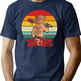 Tank Girl Vintage T-Shirt for Men & Women, T-Shirts Graphic Tee - Navy