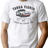 Targa Florio 1973 T-Shirt for Men & Women, T-Shirts Graphic Tee - White