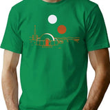 Tatooine Vintage Travel T-Shirt for Men & Women, T-Shirts Graphic Tee - Green