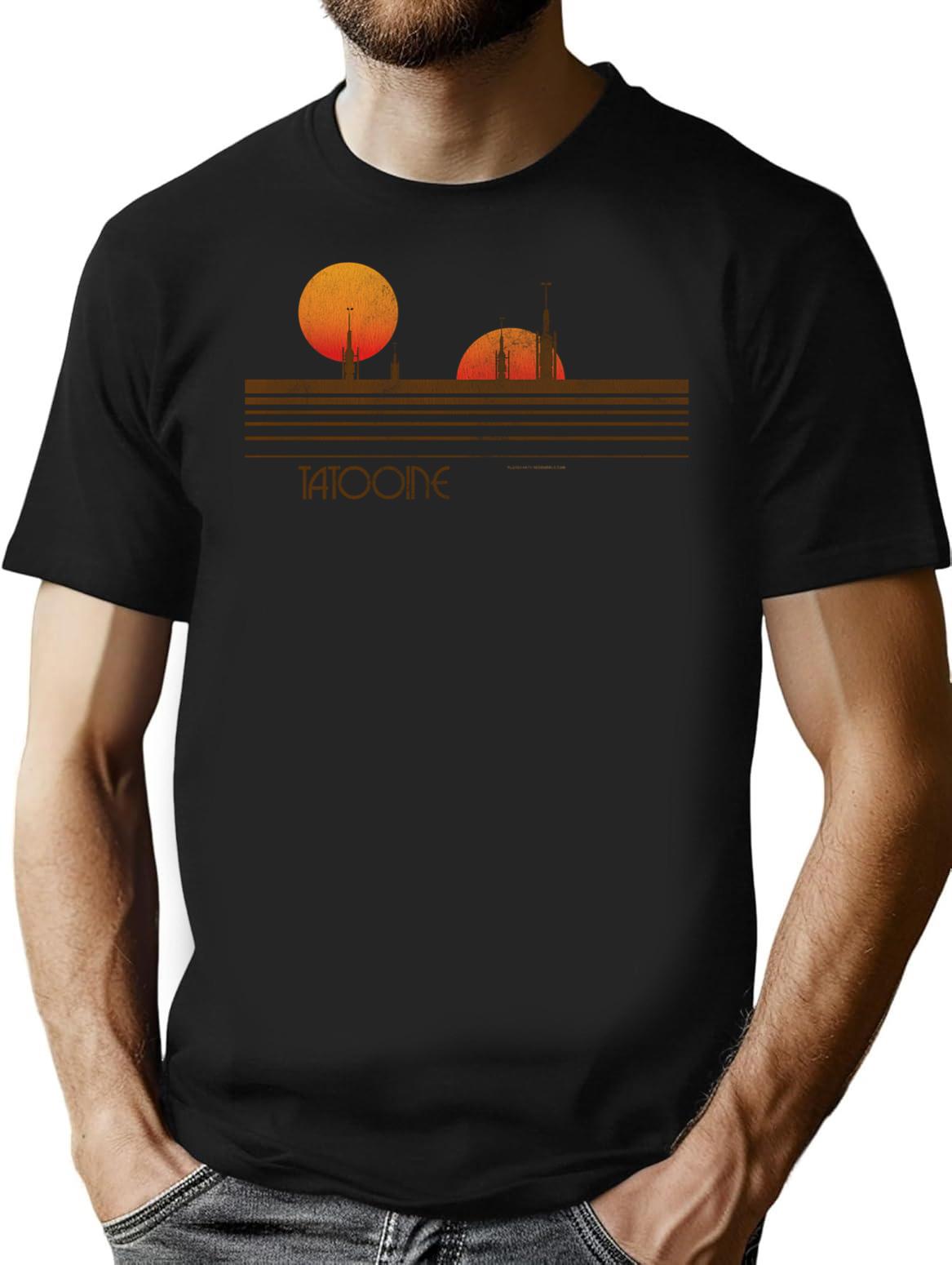Tatooine T-Shirt for Men & Women, T-Shirts Graphic Tee - Black