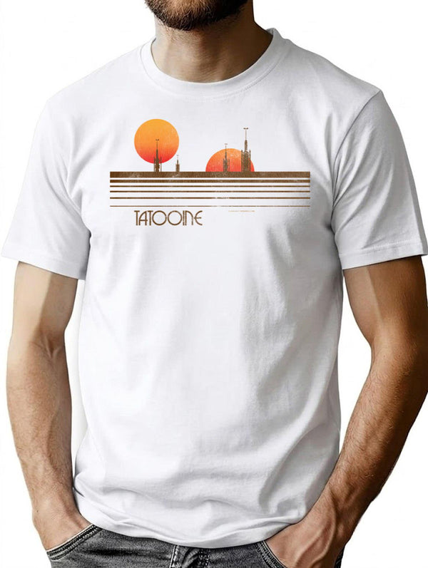 Tatooine T-Shirt for Men & Women, T-Shirts Graphic Tee - White