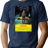 Taxi Driver Art T-Shirt for Men & Women, T-Shirts Graphic Tee - Navy