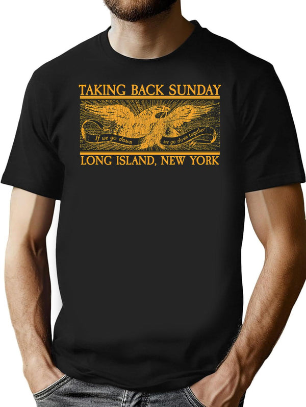 Tbs Gold Eagle T-Shirt for Men & Women, T-Shirts Graphic Tee - Black