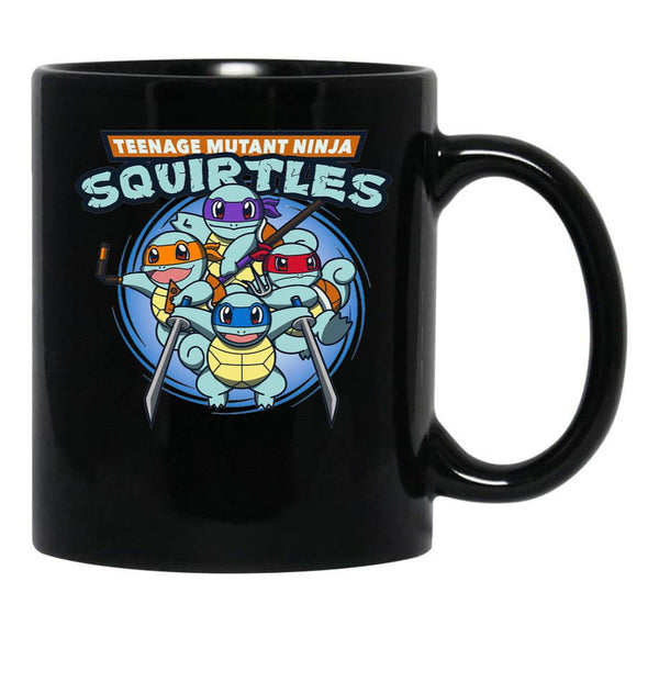 Teenage Mutant Squirtles Black Coffee Mug, Gift Coffee Mug - Black