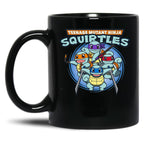 Teenage Mutant Squirtles Black Coffee Mug, Gift Coffee Mug