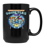 Teenage Mutant Squirtles Black Coffee Mug, Gift Coffee Mug
