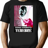 Tenebre (1982) Dario Argento T-Shirt for Men & Women, T-Shirts Graphic Tee - Black