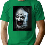 Ter.Rifier Medium Horror T-Shirt for Men & Women, T-Shirts Graphic Tee - Green