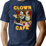 Terrfier Clown Cafe Art The Clown T-Shirt for Men & Women, T-Shirts Graphic Tee - Navy