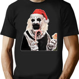 Terrifer Santa Claus Horror Christmas T-Shirt for Men & Women, T-Shirts Graphic Tee - Black