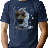Terrifer Scary Movie T-Shirt for Men & Women, T-Shirts Graphic Tee - Navy