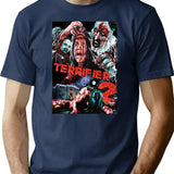 Terrifier 2- All Characters T-Shirt for Men & Women, T-Shirts Graphic Tee - Navy