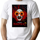 Terrifier 2 Art The Clown Sunflower Sunglasses Movie Poster T-Shirt for Men & Women, T-Shirts Graphic Tee - White