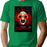 Terrifier 2 Art The Clown Sunflower Sunglasses Movie Poster T-Shirt for Men & Women, T-Shirts Graphic Tee - Green
