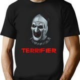 Terrifier 2 Art The Clown T-Shirt for Men & Women, T-Shirts Graphic Tee - Black