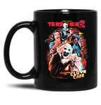 Terrifier 2 Clown Cafe6 Black Coffee Mug, Gift Coffee Mug