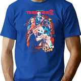 Terrifier 2 Clown Cafe6 Premium Heavyweight Cotton T-Shirt - Blue