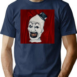 Terrifier 2 Design T-Shirt for Men & Women, T-Shirts Graphic Tee - Navy