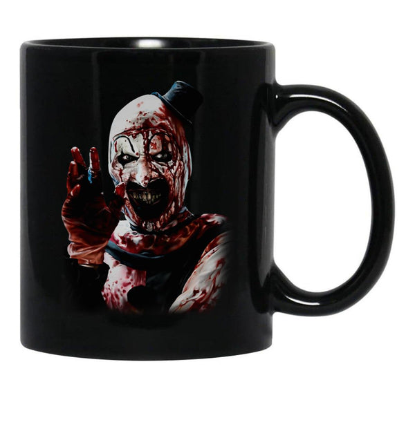 Terrifier 2 Fan Art Classic Black Coffee Mug, Gift Coffee Mug - Black