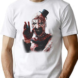 Terrifier 2 Fan Art T-Shirt for Men & Women, T-Shirts Graphic Tee - White
