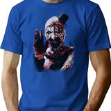 Terrifier 2 Fan Art T-Shirt for Men & Women, T-Shirts Graphic Tee - Blue