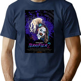 Terrifier 2 Little Pale Girl Art The Clown Alternative Horror Movie Poster T-Shirt for Men & Women, T-Shirts Graphic Tee - Navy