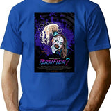 Terrifier 2 Little Pale Girl Art The Clown Alternative Horror Movie Poster T-Shirt for Men & Women, T-Shirts Graphic Tee - Blue