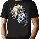 Terrifier 2 Little Pale Girl Art The Clown Spooky Horror Movie T-Shirt for Men & Women, T-Shirts Graphic Tee - Black