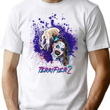 Terrifier 2 Little Pale Girl Art The Clown Sunflower Sunglasses Horror Movie T-Shirt for Men & Women, T-Shirts Graphic Tee - White