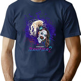 Terrifier 2 Little Pale Girl Art The Clown Sunflower Sunglasses Horror Movie T-Shirt for Men & Women, T-Shirts Graphic Tee - Navy