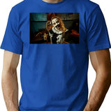 Terrifier 2 - Little Pale Girl. Friend Of Art The Clown T-Shirt for Men & Women, T-Shirts Graphic Tee - Blue